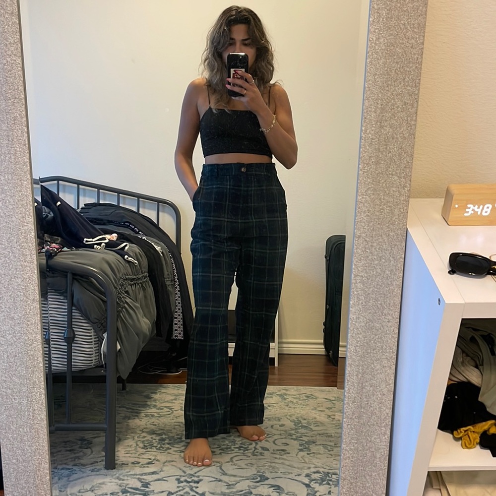 Super cute shein checkered pants!